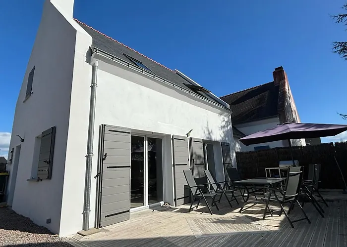 Maison Recente A 200 M De La Avec Jardin Clos, Terrasse, Velos Et Wifi A - Fr-1-306-1265 * Mesquer